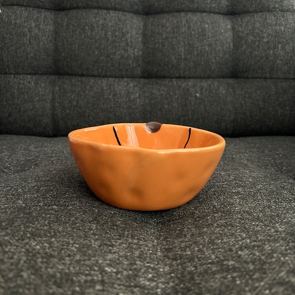 Pottery Barn Orange Pumpkin Spooky Candy Bowl - Picture 6 of 7